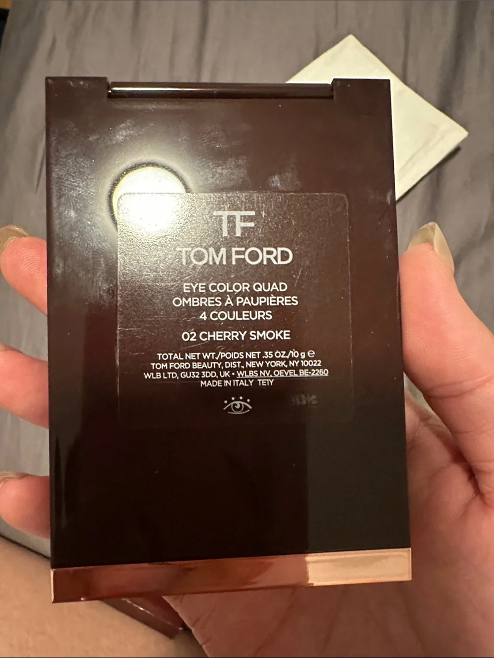 Tom Ford 02 Cherry Smoke Eyeshadow Quad - Deep Burgundy & Copper
